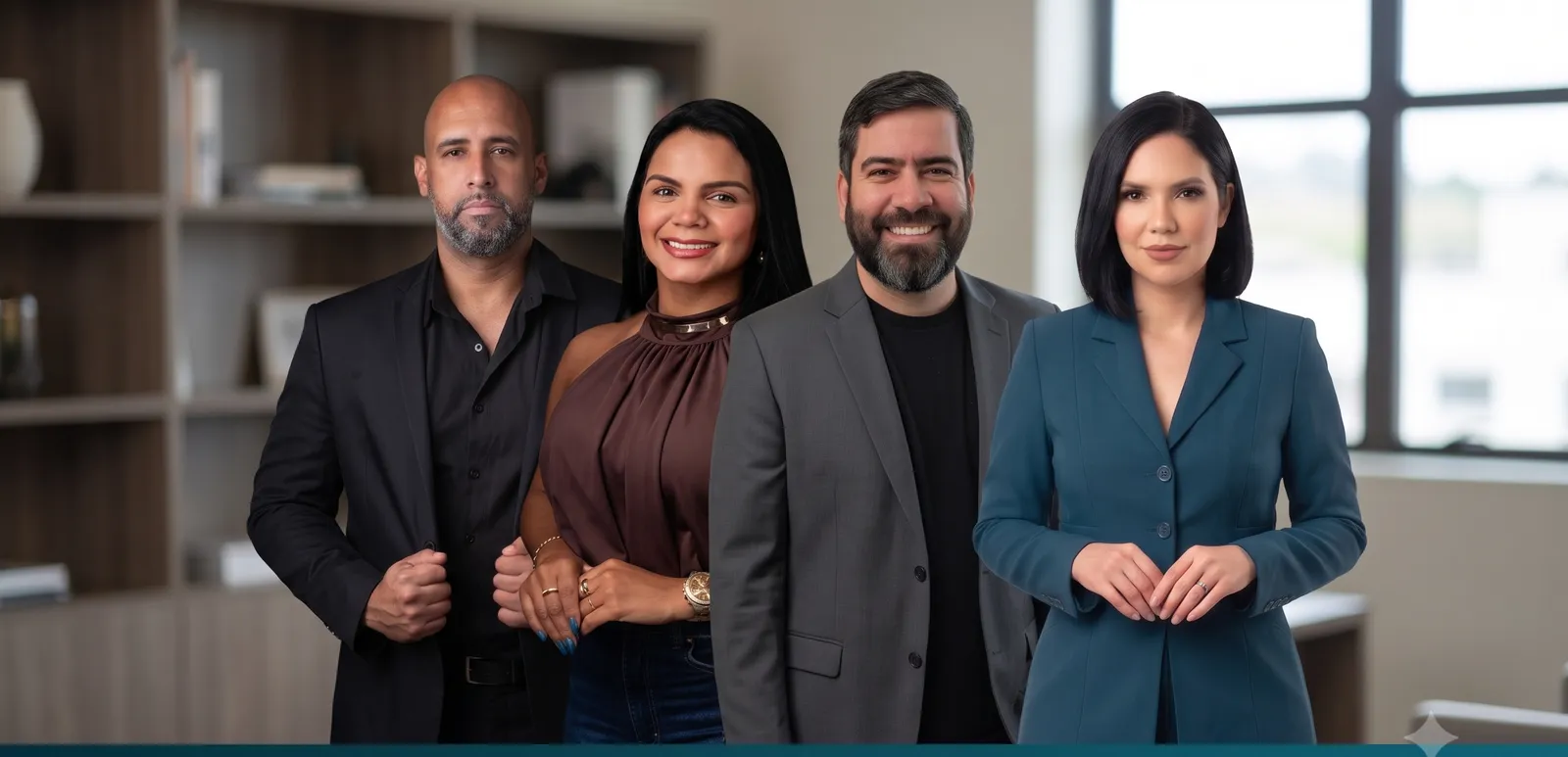 Equipe Core Transition 360: Paulo Nascimento, Isabelle Torres, Rodrigo Galves e Emanuelle Monteiro